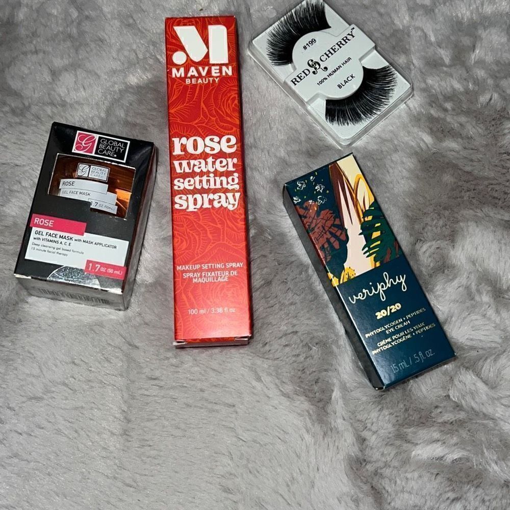 💖 5/$40 beauty bundle setting spray, mask, eye Cream, Lashes 